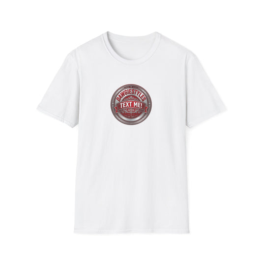 Retro Badge 'Text Me!' Graphic T-Shirt